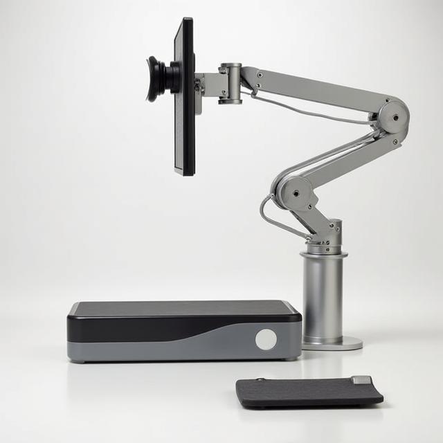 WA™ シリーズのモニターアームとフットレスト